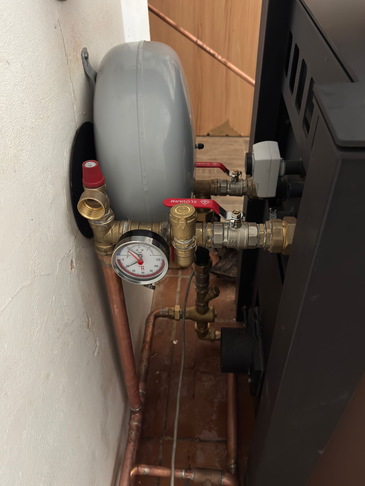 Instalace plynového kotle Immergas