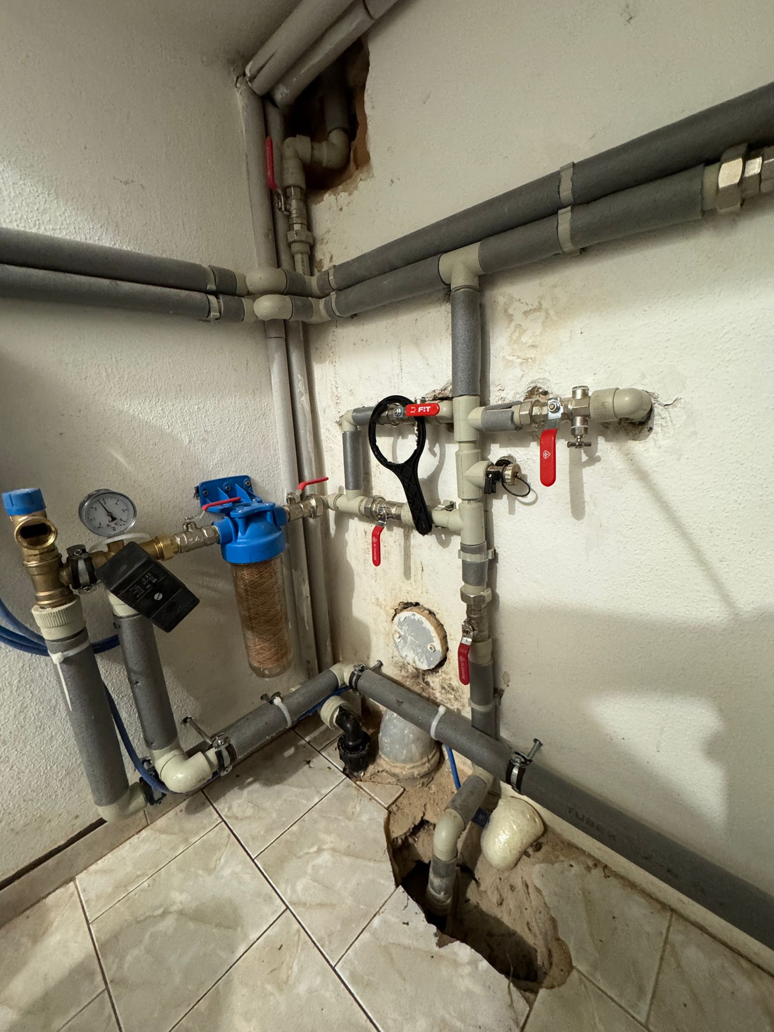 Zapojení vodárny a filtrace